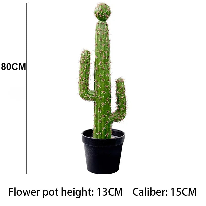 Large Artificial Cactus Plants Ornaments Living Room Houseplants Floor Plant Fake Flowers Realistic Bonsai Modern Decoration